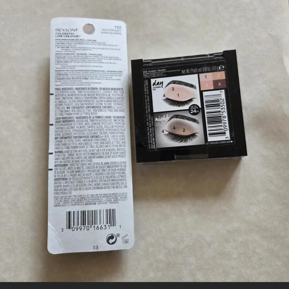 REVLON Colorstay double ended eyeliner & eyeshadow palette Rich Brown Colors NEW